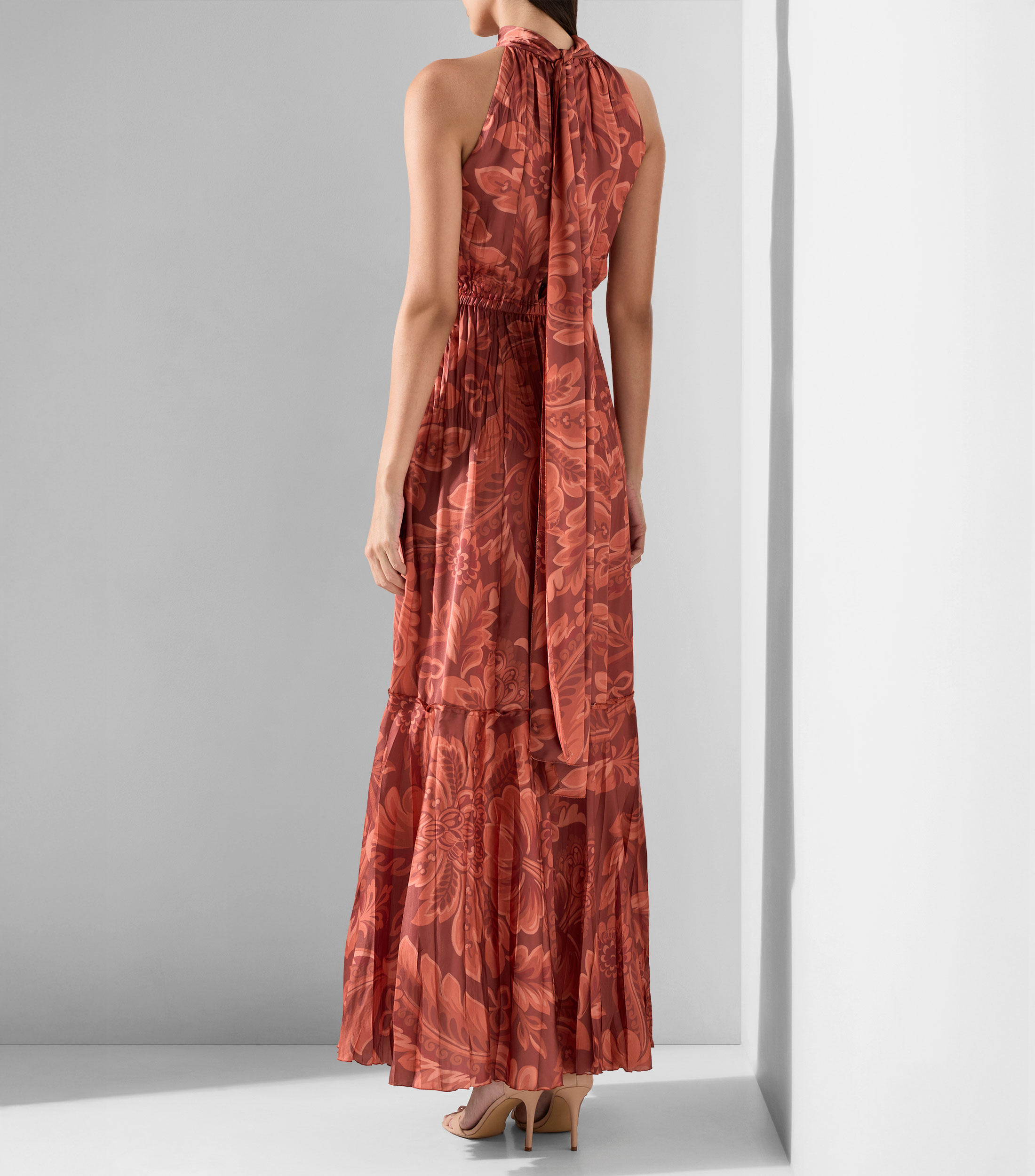 Vestido maxi estampado Mujer